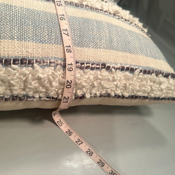 Love Marlo Striped Decorative Throw Pillow Accents Textured Cotton Lexi Strip - Picture 11 of 14